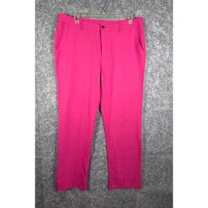 NWT Chase 54 Performance Golf Pants Pink Size 36x32 Flat Front Slash Pockets